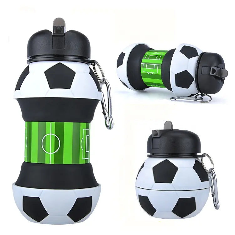 550ml Foldable Silicone Water Bottle – BPA Free, Leakproof & Perfect for Kids, School & Travel
