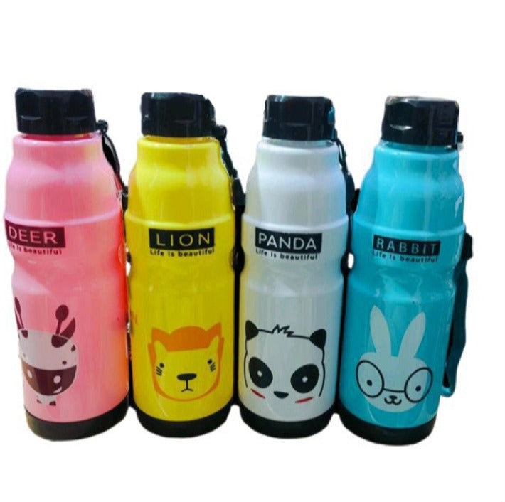 Commando 500ml Water Bottle – Leakproof BPA-Free Sports & Travel Bottle (Random Color & Design)