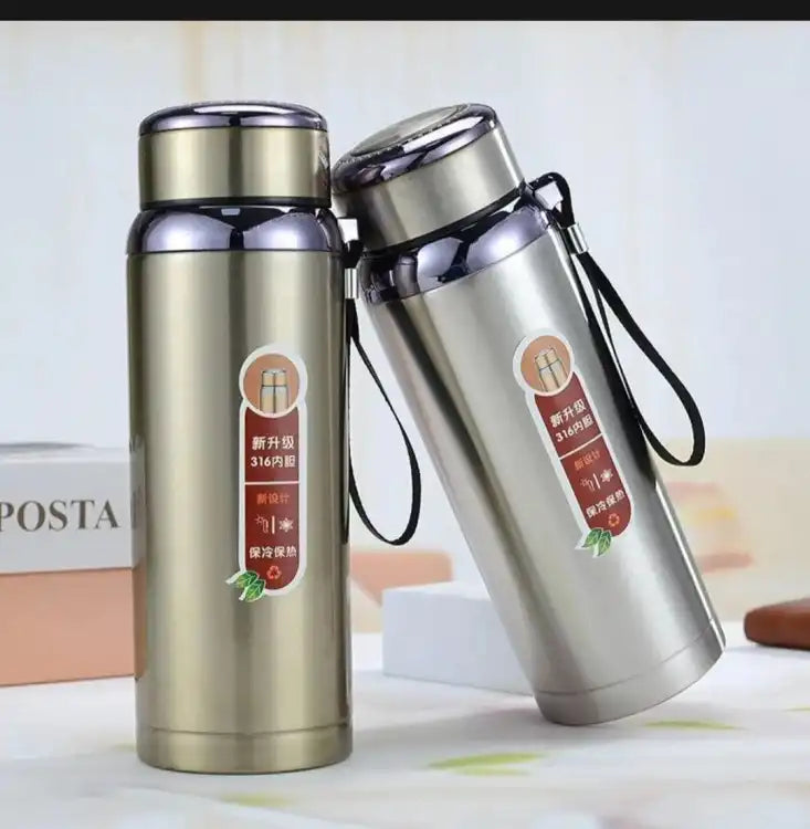 Stainless Steel Bottle Hot & Cold Vacuum Flask Bottle Thermal Flask Water Bottle Thermos Cup for Coffee, Tea and Cold Drinks Hold Hot and cold up to 12 Hours-800ML 316 Stainless Steel Bottle