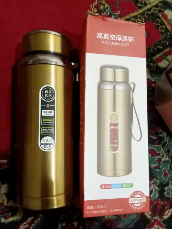 Stainless Steel Bottle Hot & Cold Vacuum Flask Bottle Thermal Flask Water Bottle Thermos Cup for Coffee, Tea and Cold Drinks Hold Hot and cold up to 12 Hours-800ML 316 Stainless Steel Bottle